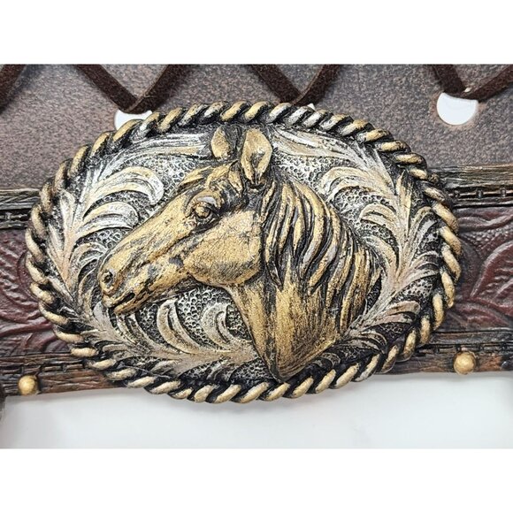 Western Picture Frame4"x6" Decorative‎ Saddle & Horseshoe Design Treasured Times - Picture 4 of 12